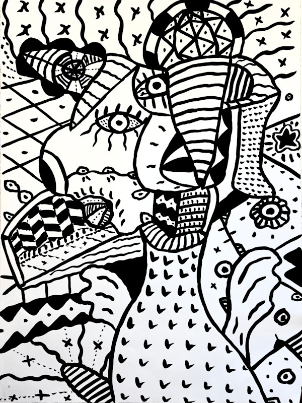 Automatic Drawing 1981-34 by George Brandt