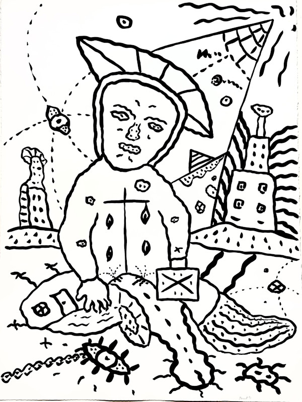Automatic Drawing 1981-43 by George Brandt