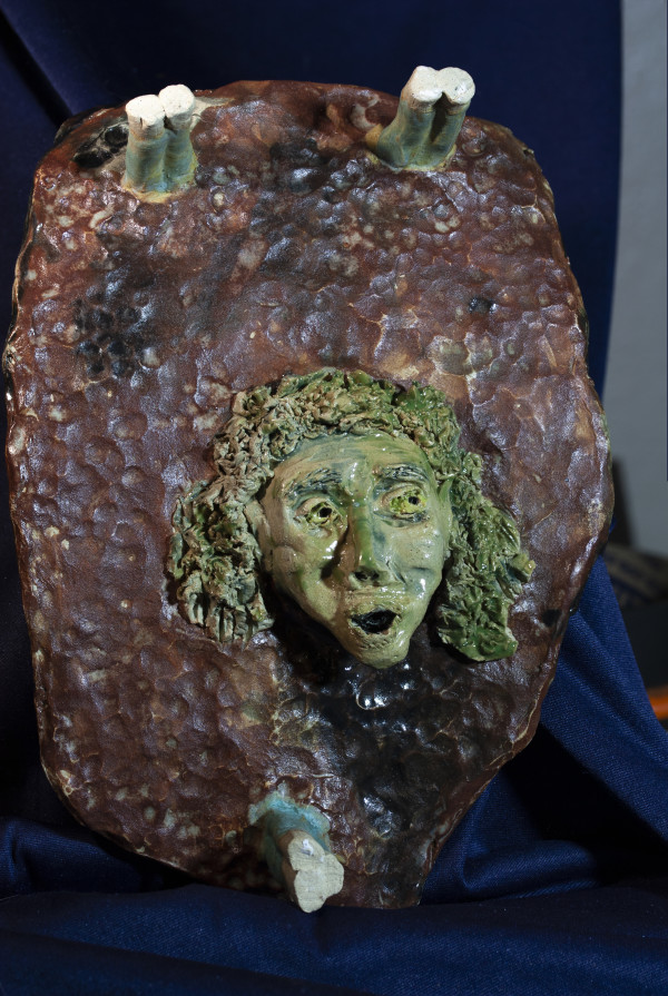 Footed tray '(May we) renounce judging mind' B. 128 by Kevin Marshall