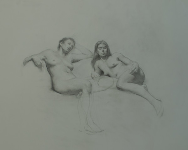 Two Loungers by Geoff Flack, Image 1.