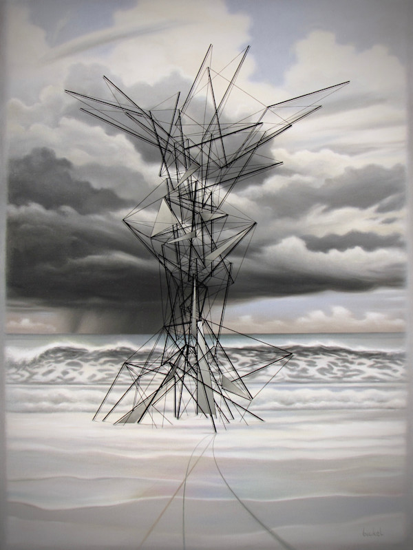 #183 beach sculpture 3. by Robert Bickel