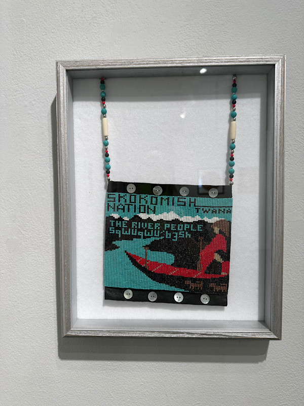 Skokomish Fishing Camp Beaded Bag by Denise L. Emerson, Image 1.