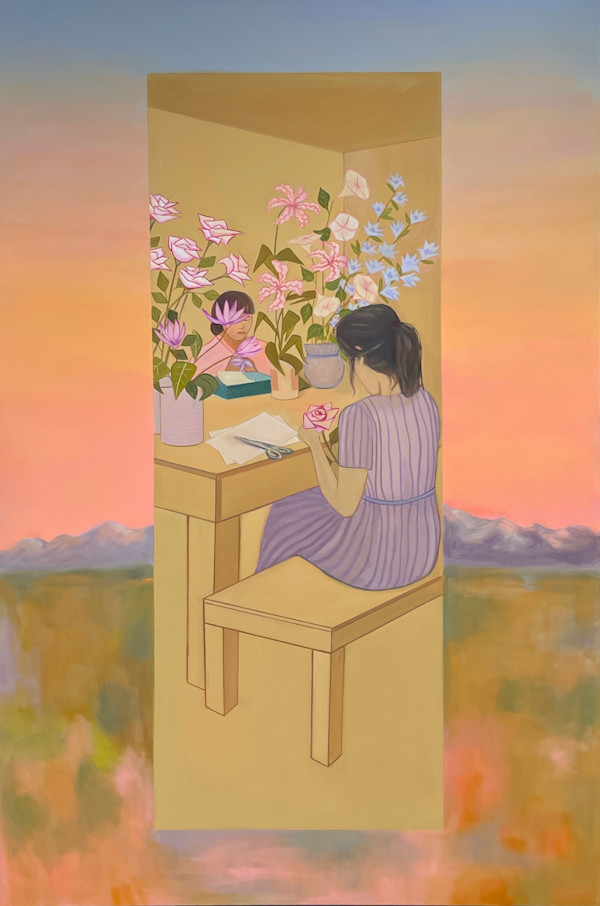 Folding Flowers In Manzanar by Gina Ariko