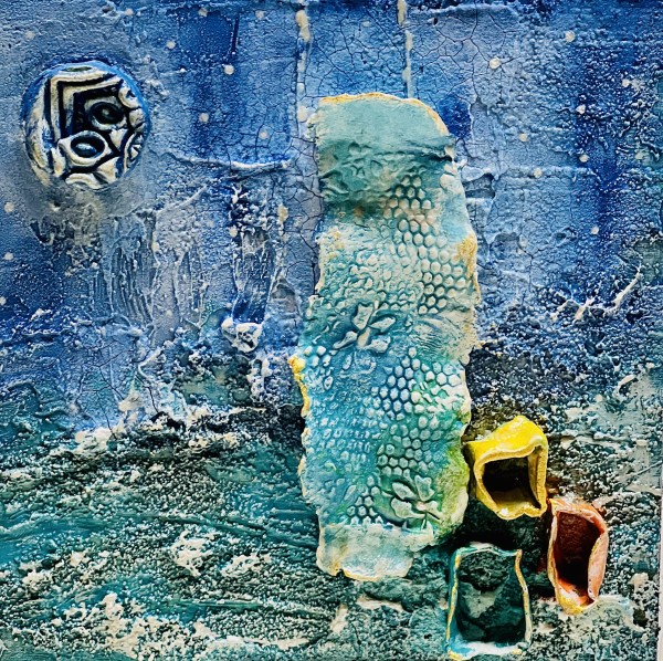 Beginnings in Blue 1 by Sanjida Mity