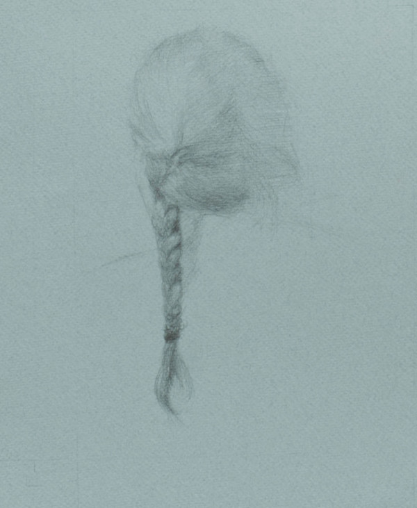 Study of Shawna's Braid by Irene Rajagopal, Image 1.