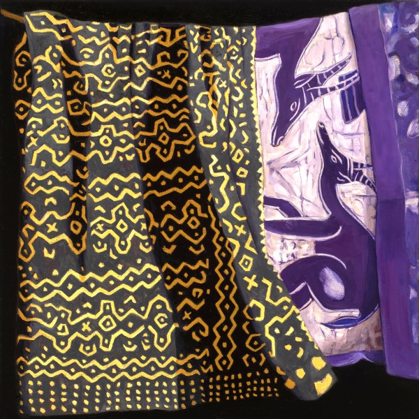 Mud-dyed Cloth and Antelope Batik / Mali by Kathy Roseth