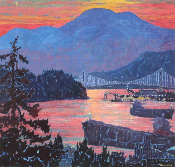 Nocturne - View from Burnaby Mountain II by David Haughton