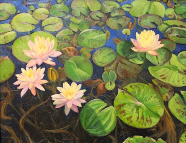 "Wisconsin Water Lilies," Greeting Card, 6 copies by Kathy Roseth