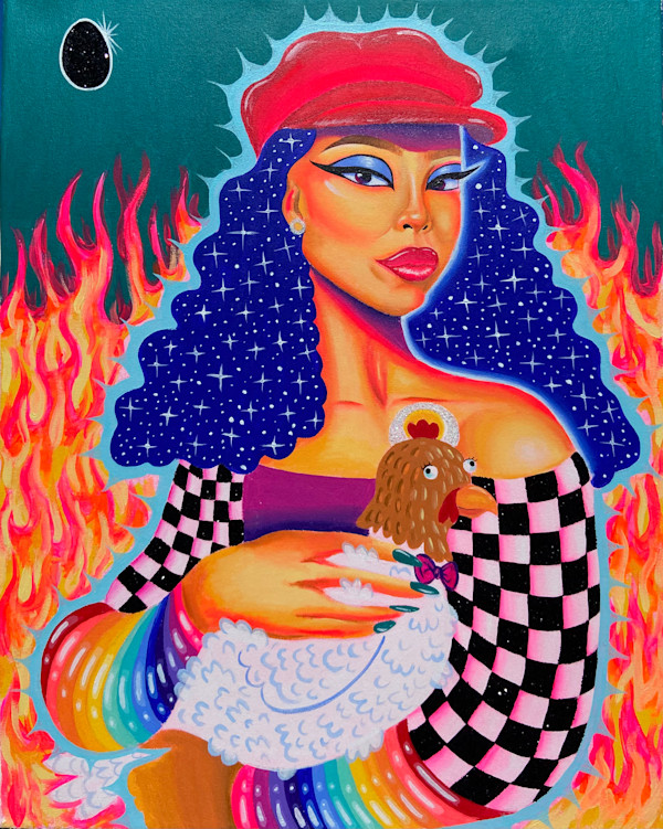 Total Eggclipse of the Heart (self portrait) by Amara Eke