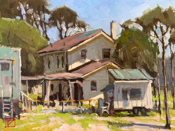 Tiny House and a FEMA Trailer by David Boyd Jr