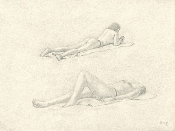 Winter sunbathing in Limassol by Savvas Porakos, Image 1.
