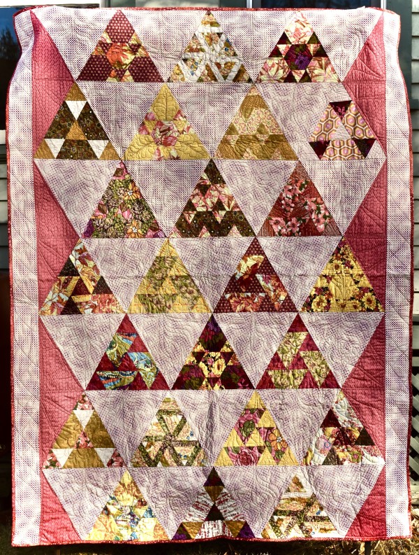 Pink Triangles (Pamplemousse Rose) by Audrey Hyvonen