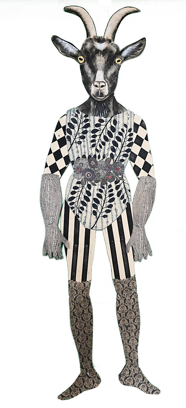 Goat Figure - male by Dawn Endean