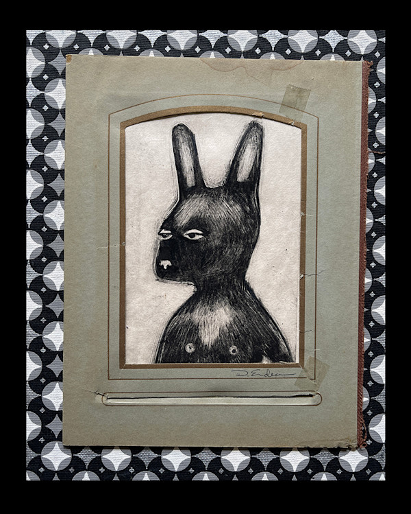 Vintage Rabbit 1 by Dawn Endean