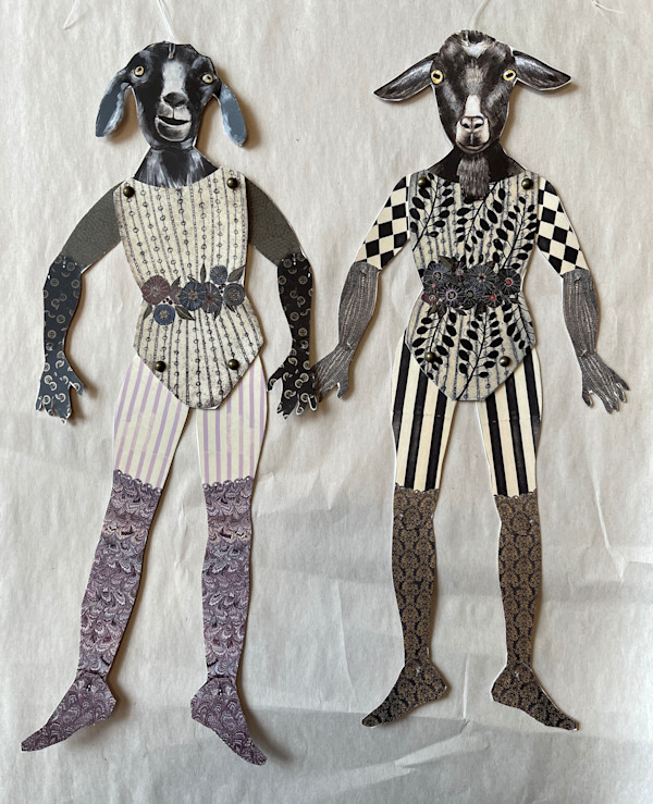 Mini Figure - Goats by Dawn Endean, Image 1.