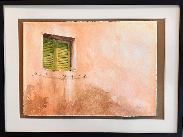 Rough Wall and Line by Karen Phillips~Curran, Image 1.