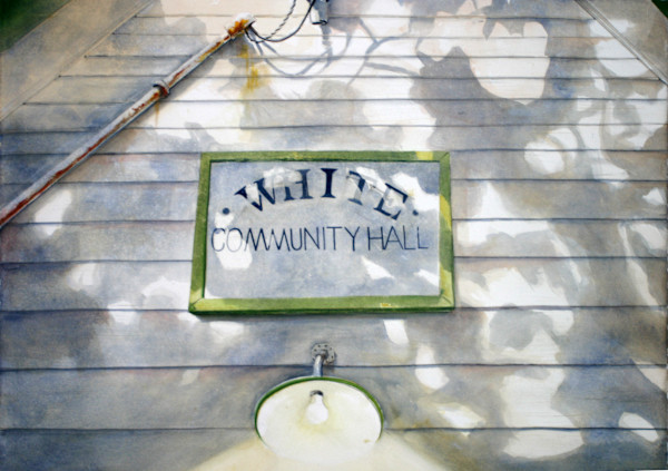 White Community Hall by Karen Phillips~Curran, Image 1.