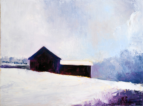 Rhinecliff Barn in winter