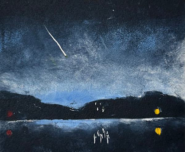 Night on the Hudson IV by Marie Cole