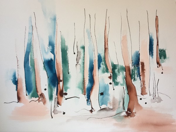 Forest - mist by Kirsten Johnston