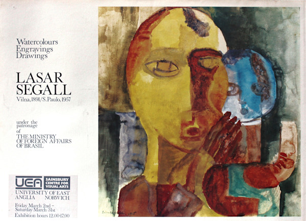 Lasar Segall University of East Anglia Exhibition Poster