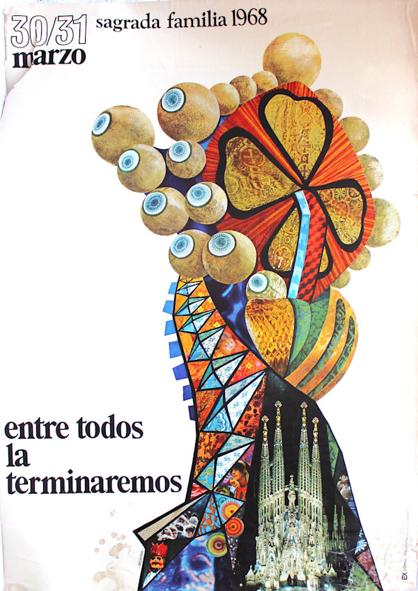 Sagrada Familia Exhibition Poster by Unknown