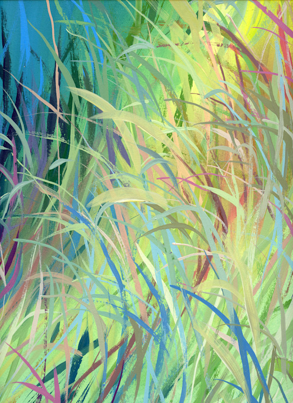 Grassy Neon Greens Sketchbook Page