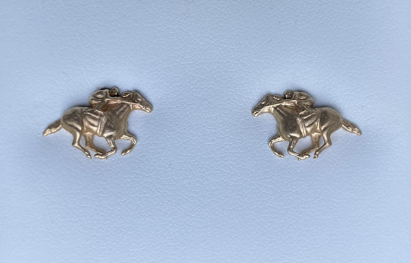 14k Secretariat Earrings by Salina Ramsay