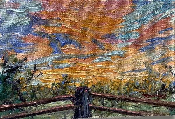 Sunset At The Gate by Salina Ramsay