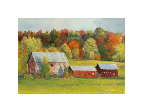 3 Shades of Barn Red by Thomas Waters