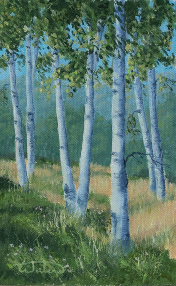 Birch Woods Study by Thomas Waters