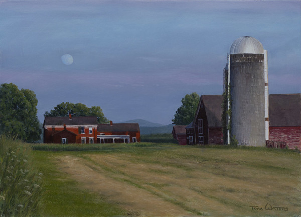 Moonrise Over Bellows Farm by Thomas Waters