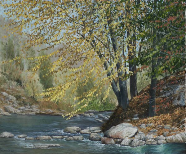 Autumn on the Brewster River by Thomas Waters