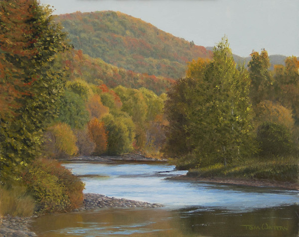 Lazy Autumn River by Thomas Waters