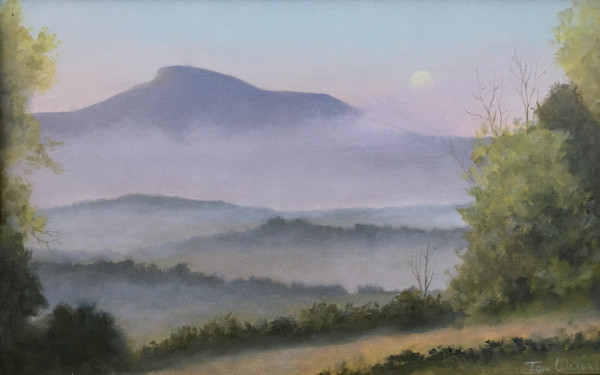 Moonset Over Camel's Hump by Thomas Waters