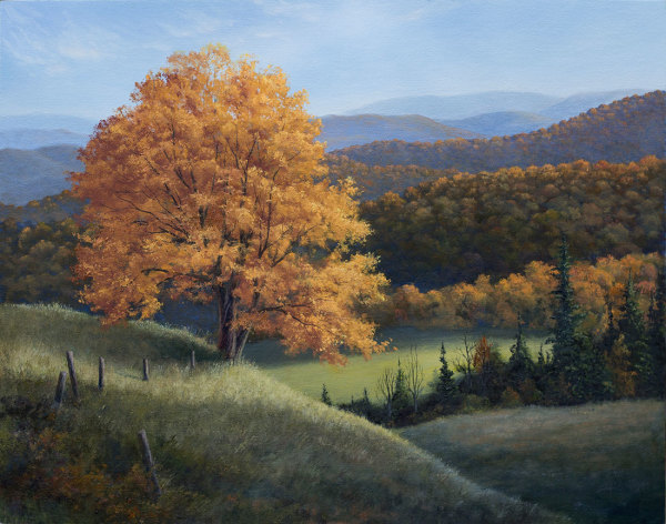 Streaming Autumn Light by Thomas Waters