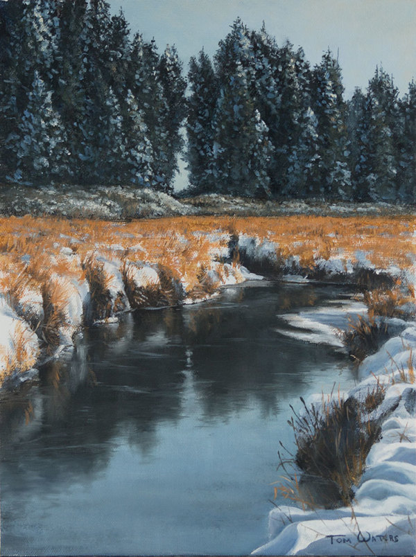 Winter Marsh Study I by Thomas Waters