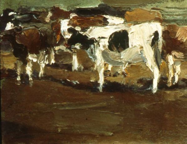 Cows Early by Lee Newman