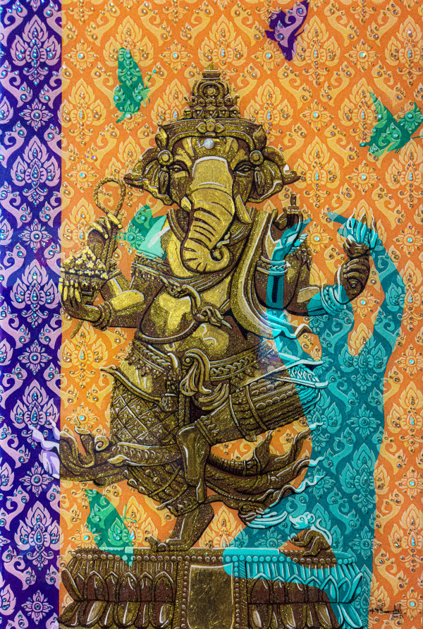 Golden Ganesha by Francois Michel Beausoleil