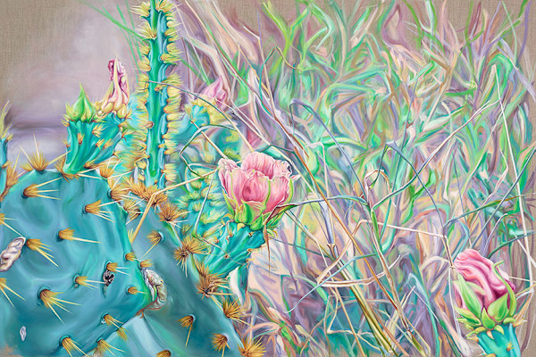 Nopal in Pink by Jessica Monroe Fine Art