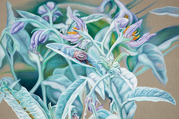 Silver Leaf Standoff by Jessica Monroe Fine Art