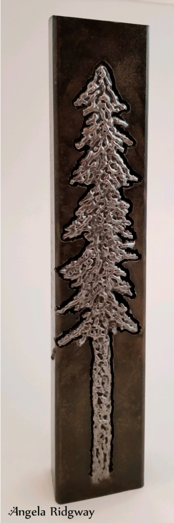 fir tree light box (FT16) [2019] by Angela Ridgway