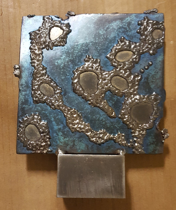 bubbles in blue  [2018] by Angela Ridgway