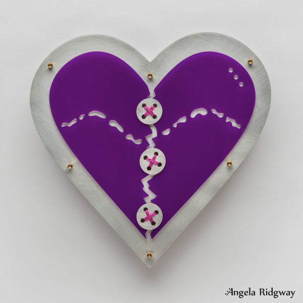 buttoned-up broken heart by Angela Ridgway
