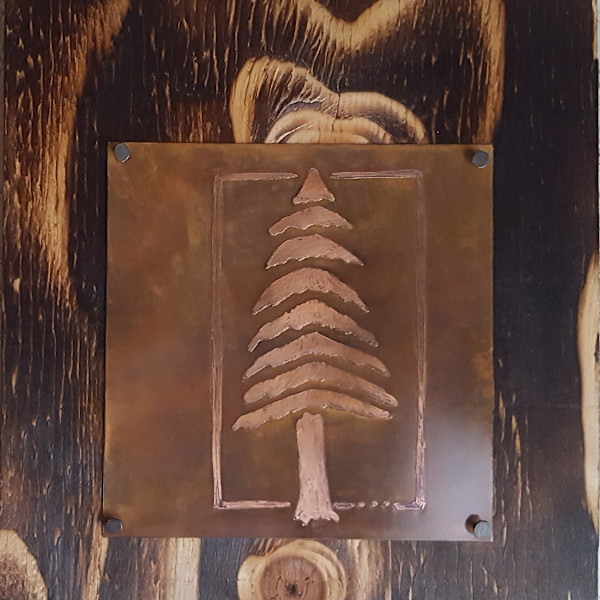 BIG 500 - 02:  copper conifer #1 [2017] by Angela Ridgway