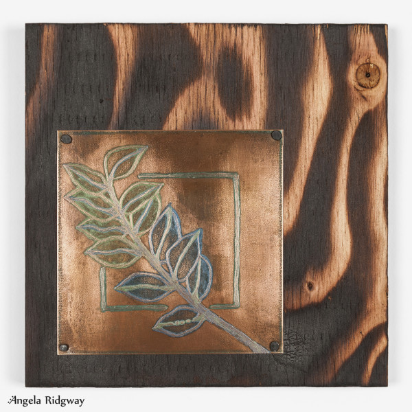 copper leaves 1 by Angela Ridgway