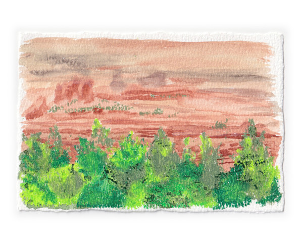 Sedona Watercolor 8 by Mari Pohlman