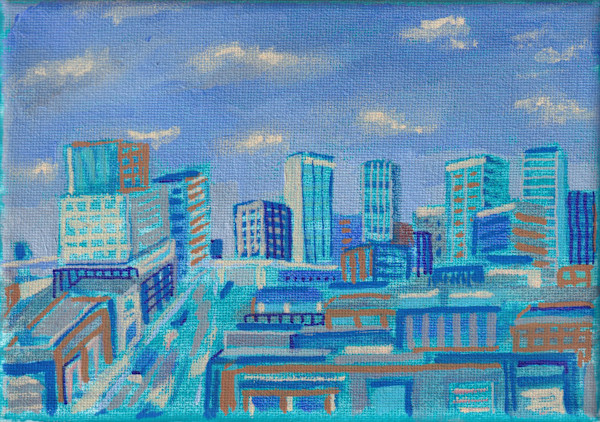 Skyline from Deep Ellum (mini) by Mari Pohlman, Image 2.