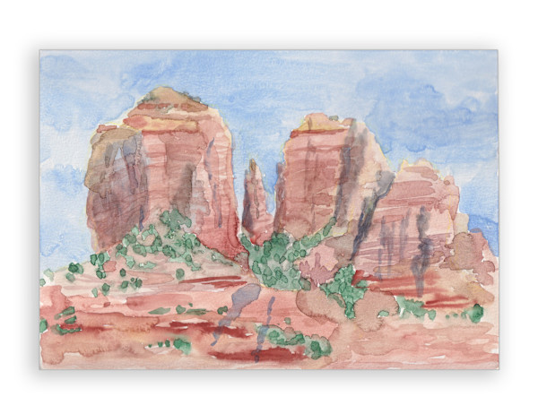 Sedona Watercolor 3 by Mari Pohlman