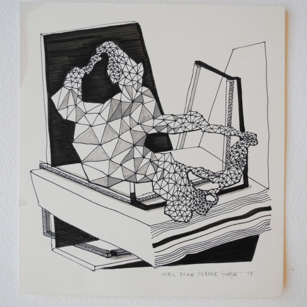 Drawings Size A (1-4) by April Dawn Parker